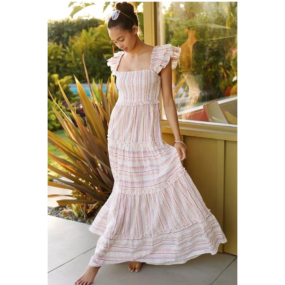 Anthropologie PQ Victoria Striped Maxi Dress
Size M/L